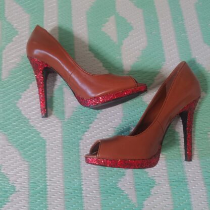 Custom Brown High Heels - Image 3