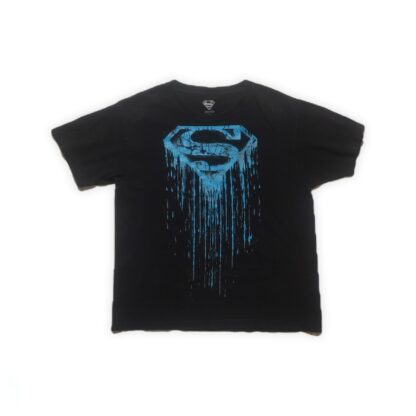 Kids Glow-in-the-Dark Blue Superman Tee Size Med