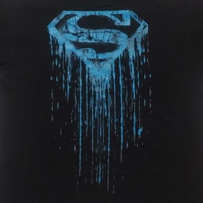 Kids Glow-in-the-Dark Blue Superman Tee Size Med - Image 3