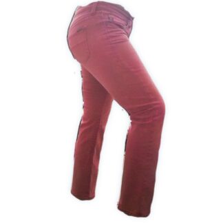 Soft Red Denim Jeans