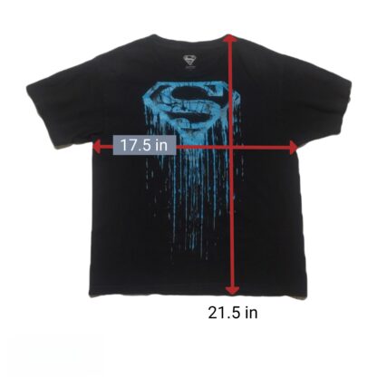 Kids Glow-in-the-Dark Blue Superman Tee Size Med - Image 6