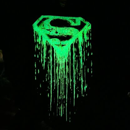 Kids Glow-in-the-Dark Blue Superman Tee Size Med - Image 4