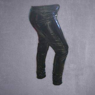 Black High Waisted Vinyl Pants Imperfected