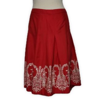 Soft Red Mid Skirt