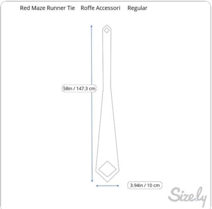 Roff's Accessories Red Maze Runner Tie - Image 4