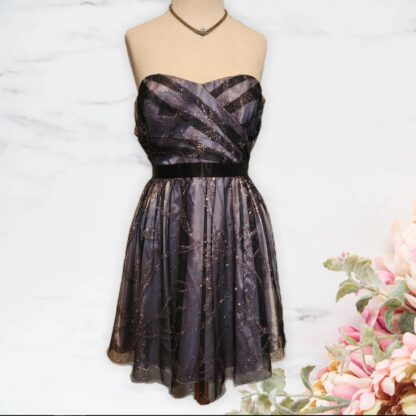 Black & Purple Sparkle Dress