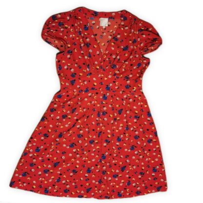 Retro Red Floral Dress - Image 3