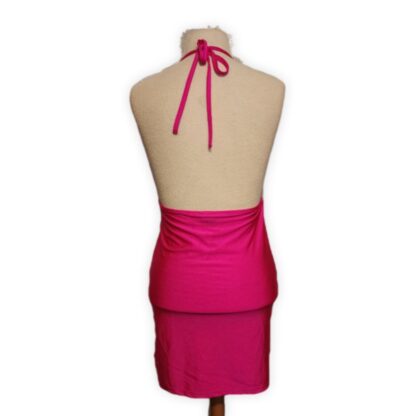 Halter Neon Pink Dress - Image 2