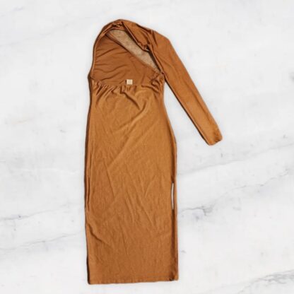 Copper Over Neck Long Sleeve Dress - Image 4