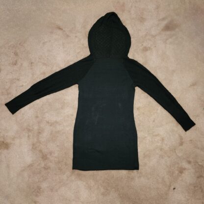 Apple Bottoms Black Sweater Hoodie Dress - Image 4