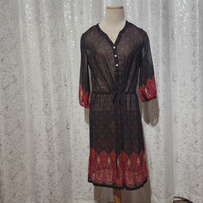 Mossimo Sheer Polyester Long Sleeve Dress