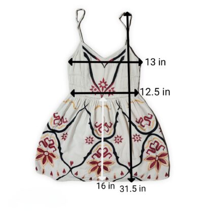 RARE BOHO Full Embroidery Strap Dress - Image 7