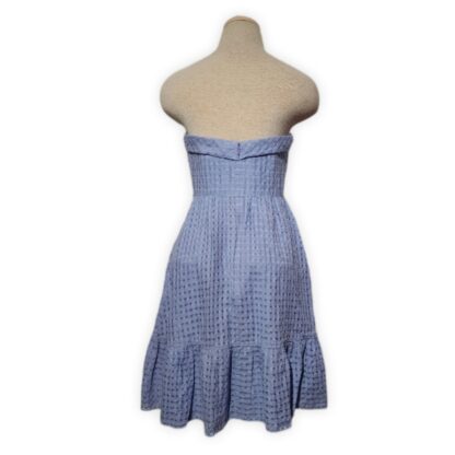 Very Cute Summer Blue Strapless Dress - Image 2