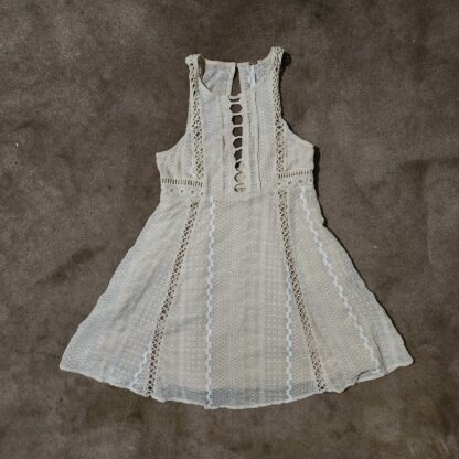 Cream & White BOHO Sleeveless Dress by Free People - Image 3