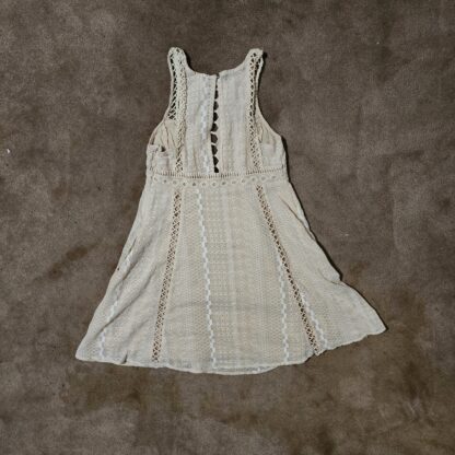 Cream & White BOHO Sleeveless Dress by Free People - Image 4