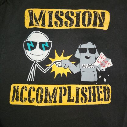 Kids Mission Accomplished Black Tee Size Med - Image 3