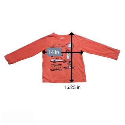 Little Kid Red Racer Long Sleeve Tee Sz 5T - Image 7