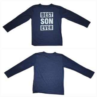 Kids Casual Best Son Ever Long Sleeve Shirt Sz Lg