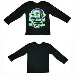 Little Kids Hustle Like a Boss Long Sleeve Shirt Size Xs