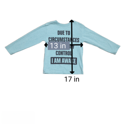 Little Kids Retro Aqua Long Sleeve Shirt Sz Sm - Image 6