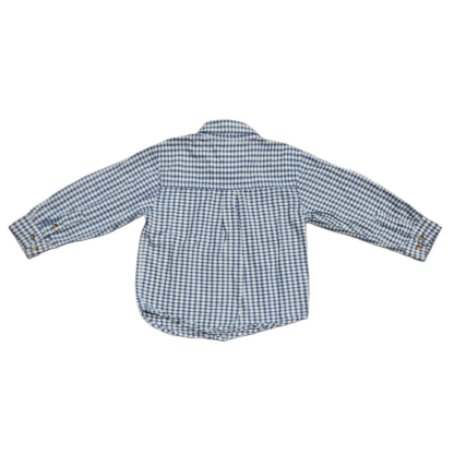 McKids Blue Plaid Long Sleeve Shirt Sz 3T - Image 3