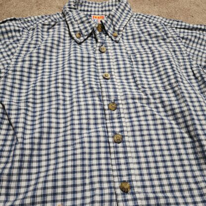 McKids Blue Plaid Long Sleeve Shirt Sz 3T - Image 5