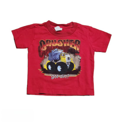 Little Kids Crusher Got Dirt Short Sleeve Shirt Sz 3T