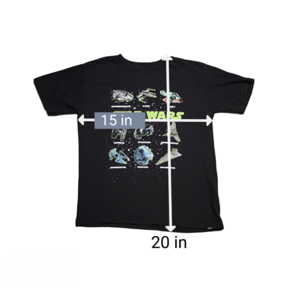 Kids Star Wars Space Fighters Decal Tee Sz 8 - Image 5