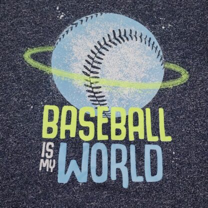 Little Kids Baseball is my World Short Sleeve Shirt Sz 3T - Image 3