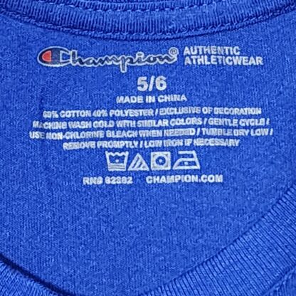 Kids Breaking Records Champion Blue Short Sleeve Tee Sz 5/6 - Image 4