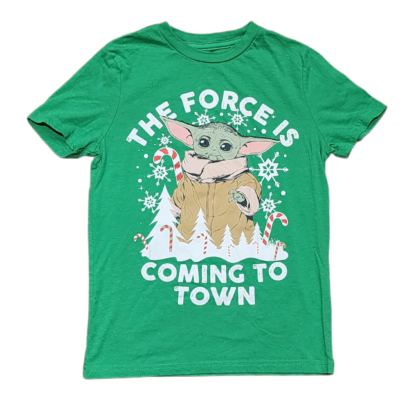 Kids The Force is Coming To Town Tee Sz Med