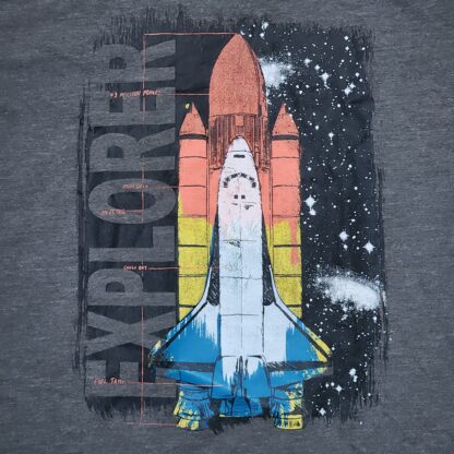 Kids Explorer Grey Tee Sz 6/7 - Image 4