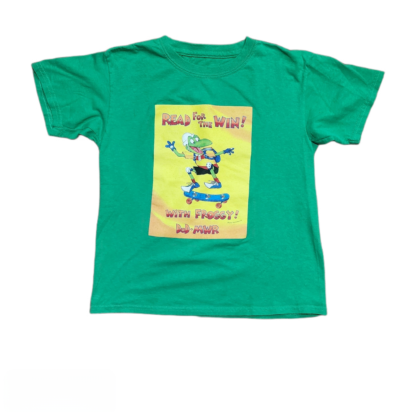 Kids Green Read for the Win Tee Sz Lg