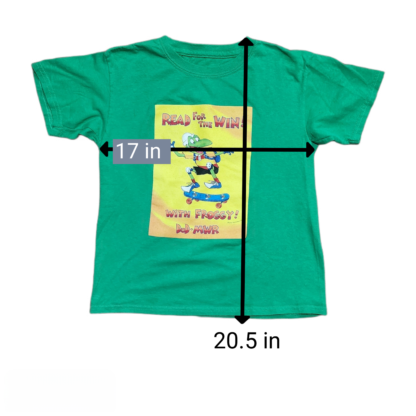 Kids Green Read for the Win Tee Sz Lg - Image 4