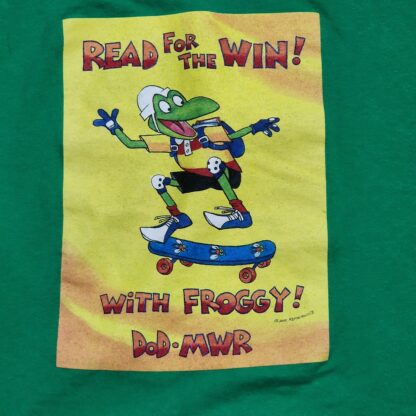 Kids Green Read for the Win Tee Sz Lg - Image 3