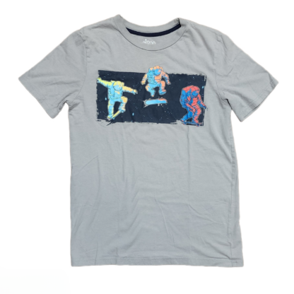 Big Kids Space Skateboarding Tee