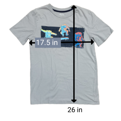 Big Kids Space Skateboarding Tee - Image 6