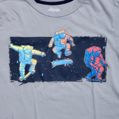 Big Kids Space Skateboarding Tee - Image 3