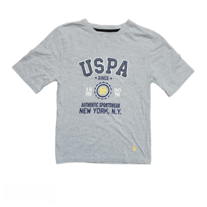 Big Kids USPA Grey Tee Sz 18