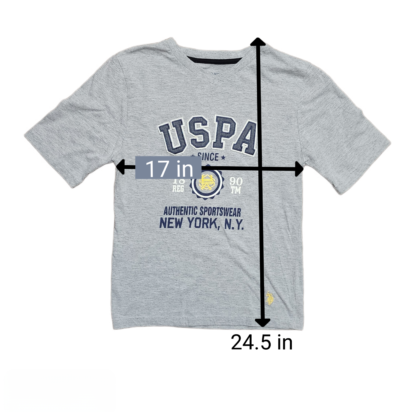 Big Kids USPA Grey Tee Sz 18 - Image 6