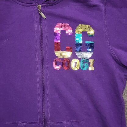 Big Kids Purple CG Coogi Hoodie Sz Lg - Image 5