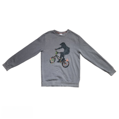 Big Kids Grey Oversize Sweater Sz Lg - Image 2