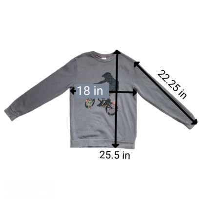 Big Kids Grey Oversize Sweater Sz Lg - Image 5