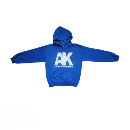 Kids Last Frontier Blue Hoodie Sz Med - Image 2