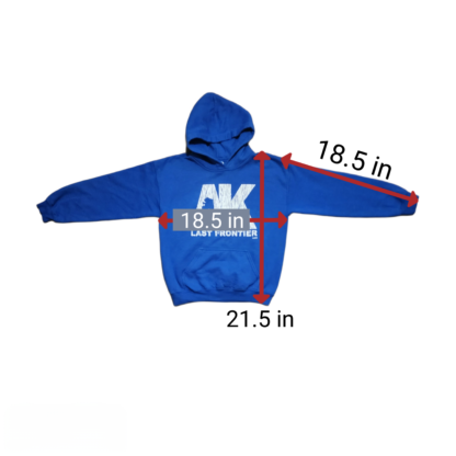 Kids Last Frontier Blue Hoodie Sz Med - Image 6