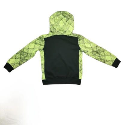 Kids Black & Green Dry Fit Hoodie Sz Small - Image 3