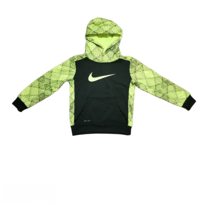 Kids Black & Green Dry Fit Hoodie Sz Small - Image 2