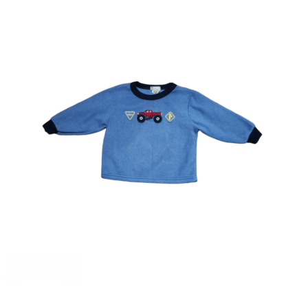 Little Kids Cute Fleece Blue Sweater Sz 2T - Image 2