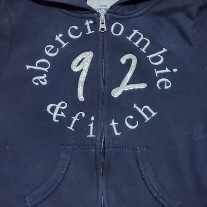 Big Kids A&F Zipper Down Sweater Hoodie Sz 9-10 - Image 4