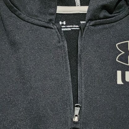 Kids Black & White Under Armor Hoodie Sz YMed - Image 4